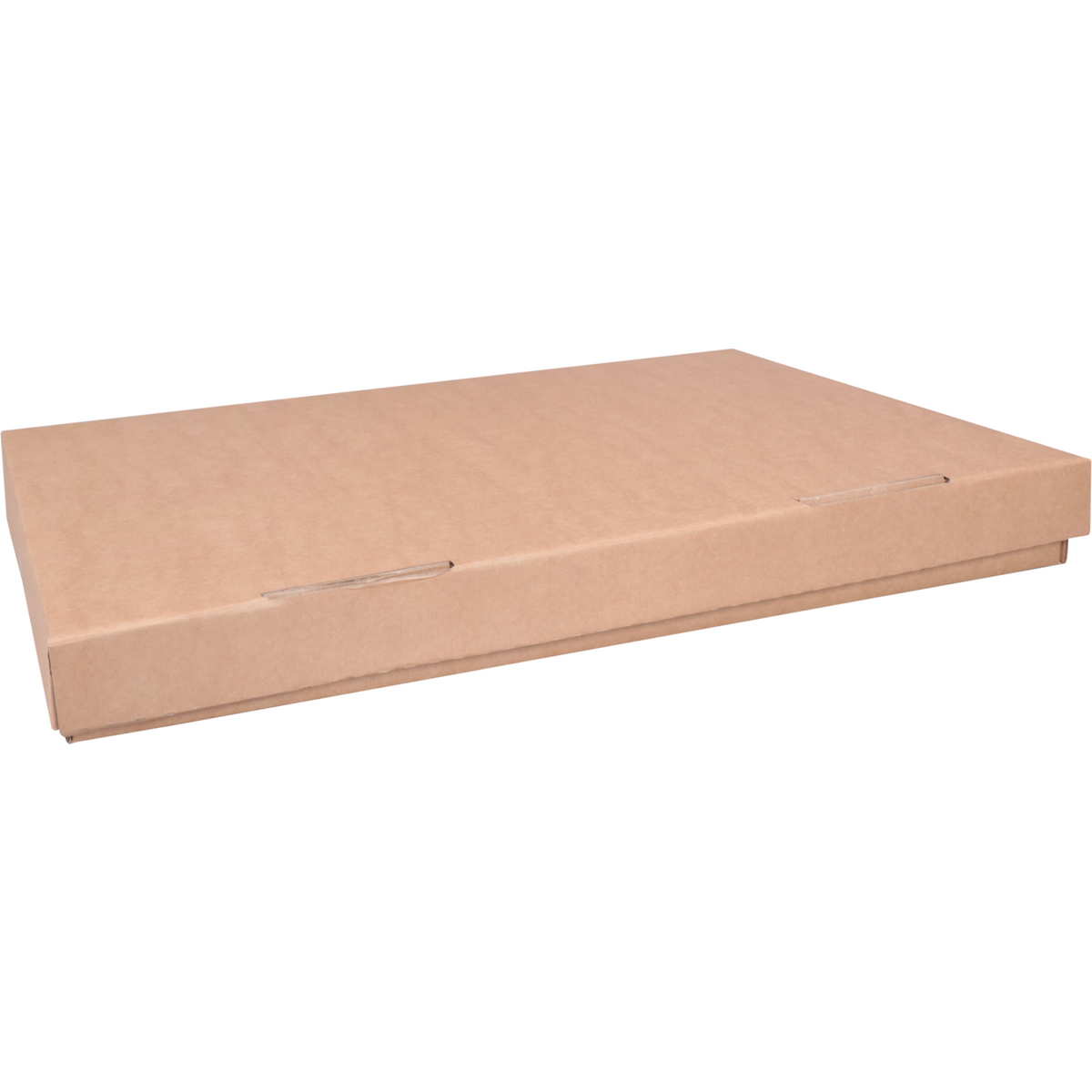 Klika - Faltbox | Golfkarton | 430x310x40mm | Fester Deckel | Braun | 25 Stücke