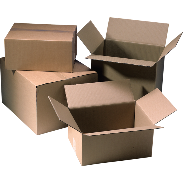 Klika - American Folding Box | Golfkarton | 500x300x300mm | Doppelgolf | Braun | 10 Stücke
