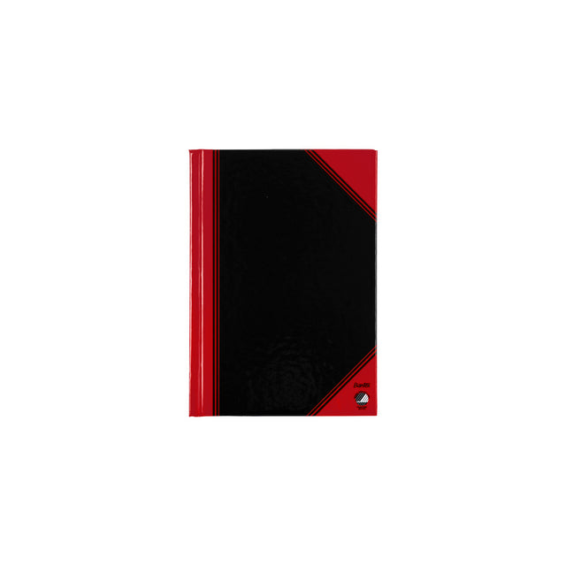 Notebook Schwarz/Rot A6 Zeile 70gr 96vvel