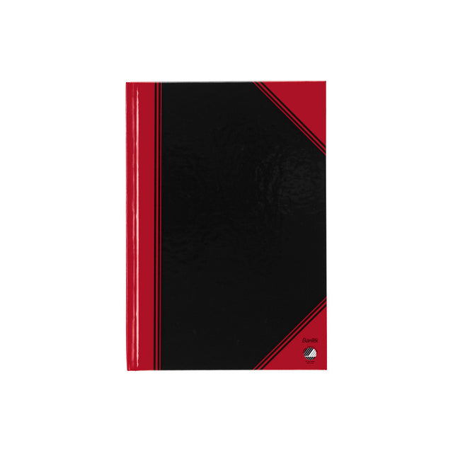 Notizbuch Schwarz/Rot A5 Zeile 70gr 96vel