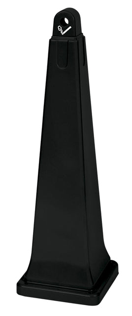 Aschenbecher Stehbarer Rubbermaid -Stoßspalte 31x31x100cm schwarz
