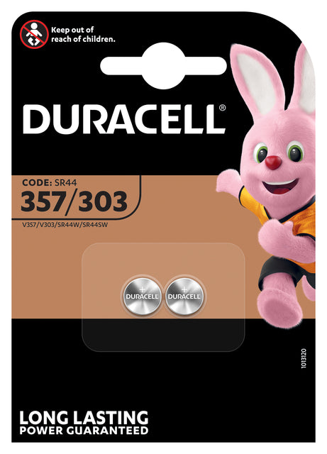 Batterie -Duracell -Knopfzelle 2x357/303 Silberoxid Ø11.6mm 2 Teile