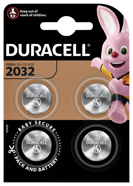 Batterie-Duracell-Knopfzelle 4xcr2032 Lithium Ø20mm 3V-180mah | 6 Stück