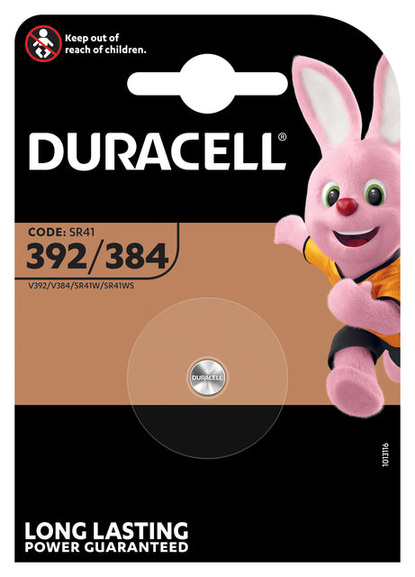 Batterie-Duracell-Taste 1x392/384 Alkaline Ø7,9 mm 1,5 V-45mah | 10 Stück