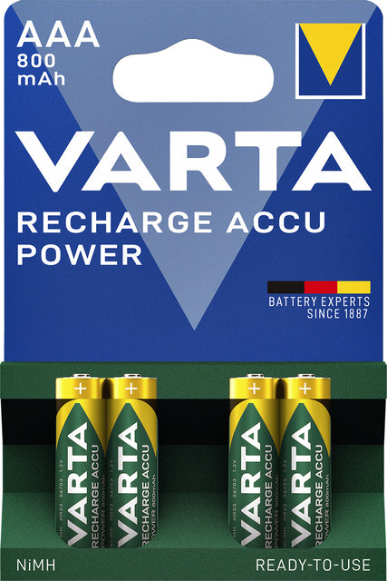 Batterie wiederaufladbar Varta 4xaaa 800mah Ready2use | 10 Stück