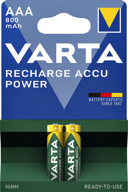 Batterie wiederaufladbar Varta 2xaaa 800mah Ready2use | 10 Stück