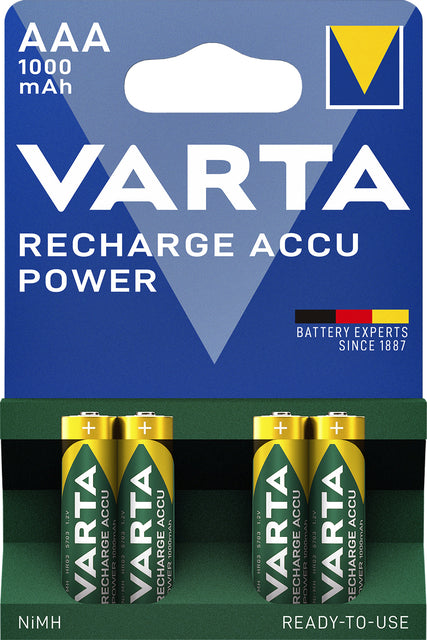 Batterie wiederaufladbar Varta 4xaaa 1000mah Ready2use | 10 Stück