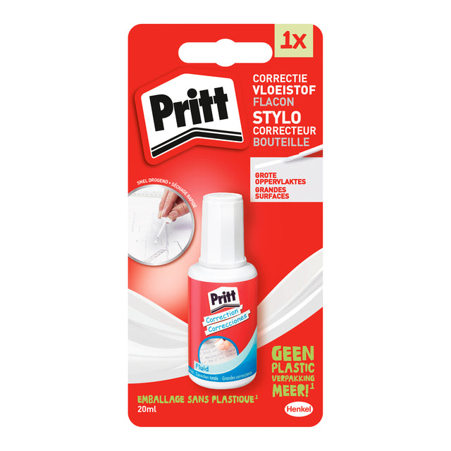 Korrekturflüssigkeit pritt korrekt und 20 ml Blister | 10 Stück