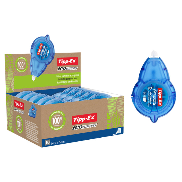Korrektur Moller Tipp-ex 5mmx14m Easy Nachfüll-Ökolutionen | 10 Stück