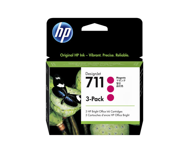 Tintenpatrone HP CZ135A 711 rot