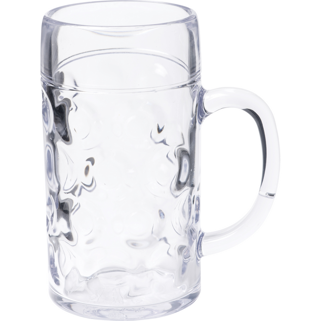 DEPA® -Glas Bierpäne | Wiederverwendbar | Unzerbrechlich | San | 500 ml | 150 mm | Transparent 6 Stück
