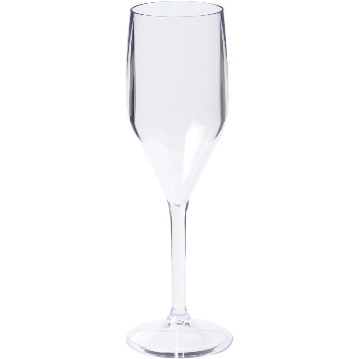 DEPA - Glas Champagnerglas wiederverwendbar | Unzerbrechlich | San | 150 ml | 196mm | Transparente 24 Stücke