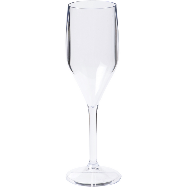 DEPA - Glas Champagnerglas wiederverwendbar | Unzerbrechlich | San | 150 ml | 196mm | Transparente 24 Stücke