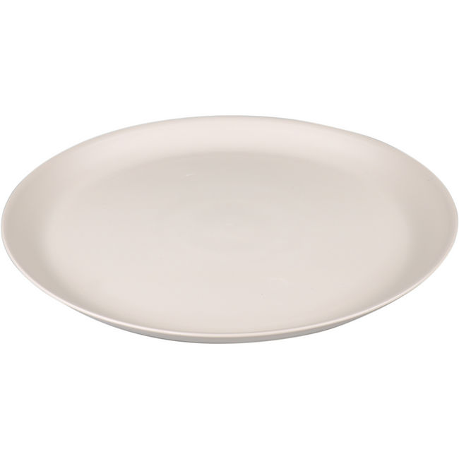 Goldplast Board | Mineral | Wiederverwendbar | Unzerbrechlich | Runde | 1-profession pp | Ø27,5 cm | Taupe | 6 Stück