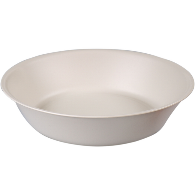 Goldplast Board | Tiefe Teller | Mineral | Wiederverwendbar | Unzerbrechlich | Runde | 1-profession pp | Ø17.5cm | Taupe | 6 Stück
