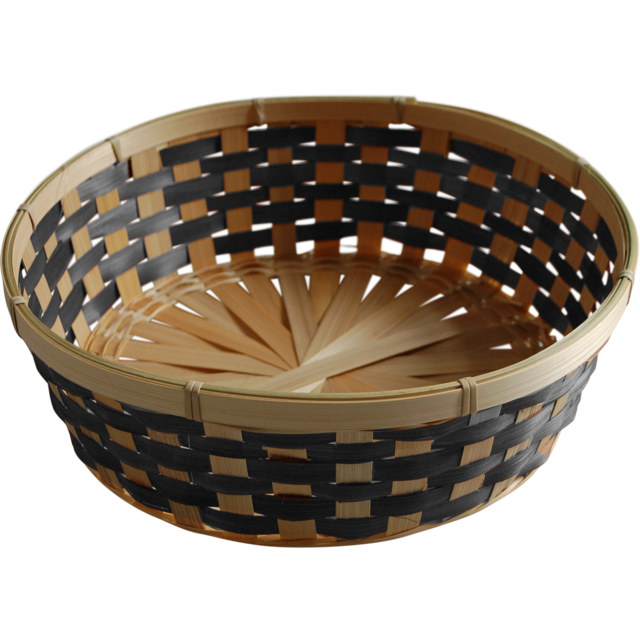 Klika - Mand | Bambus | Ø29cm | 8cm | Natürliches/schwarz 1 Stücke