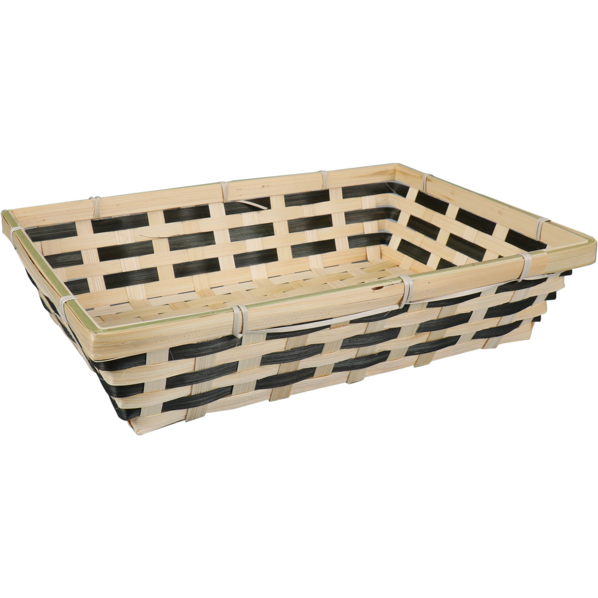 Klika - Mand | Bambus | 34x24x8cm | rechteckige natürliche/schwarze 1 Stücke