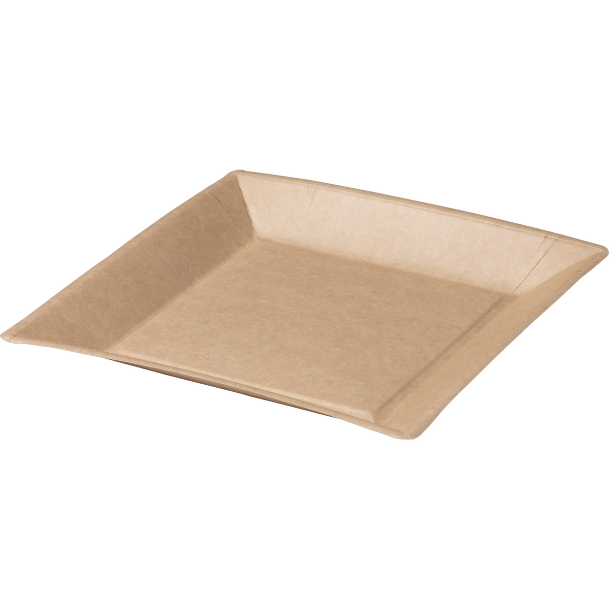 Biodore - Bord | Quadrat | 1-professioneller Karton | 23x23cm | Natürlich | 100 Stück