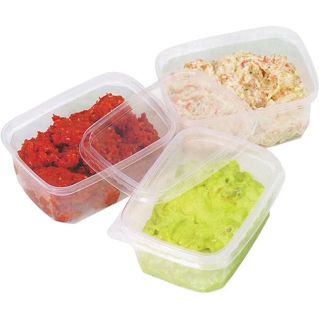 Klika - Bak | Pp | 125ml | Salatenbehälter 108x82x27mm | Transparente 1000 Stücke