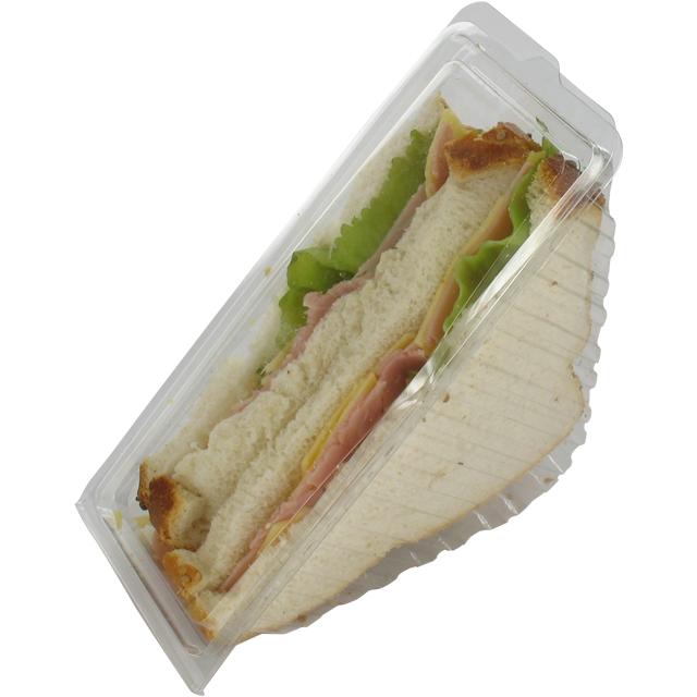 Blister | Sandwichbox | Recyceltes Haustier | 165x64x80mm | Transparent 500 Stücke