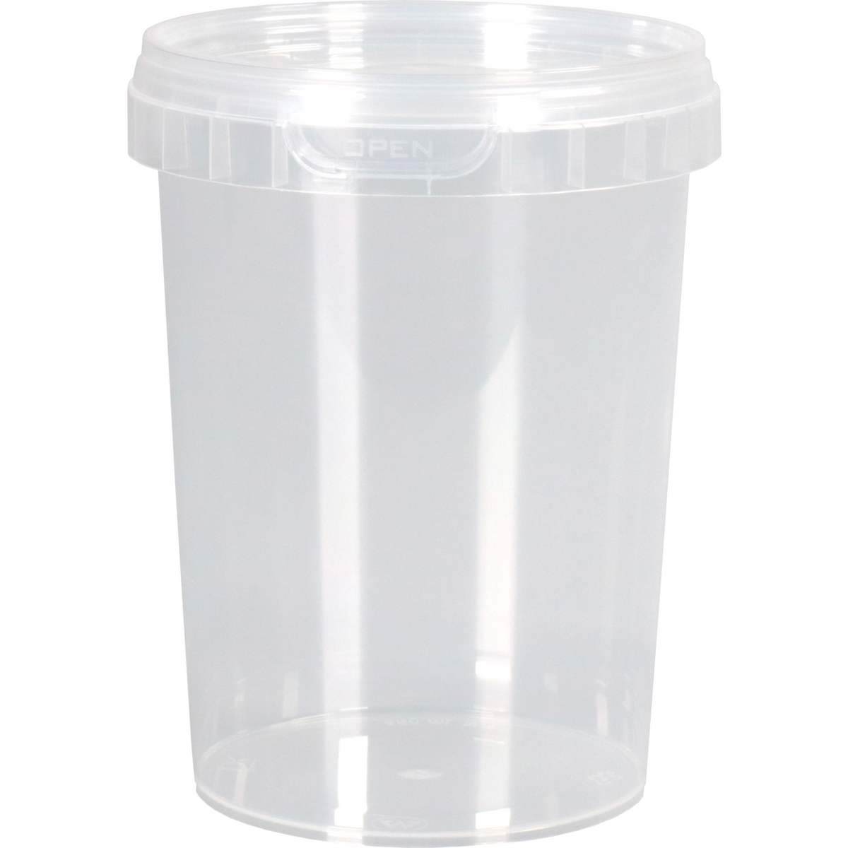 Klika - Pot | pp | 550 ml | mit Deckel | Ø95mm | Transparente 347 Stücke