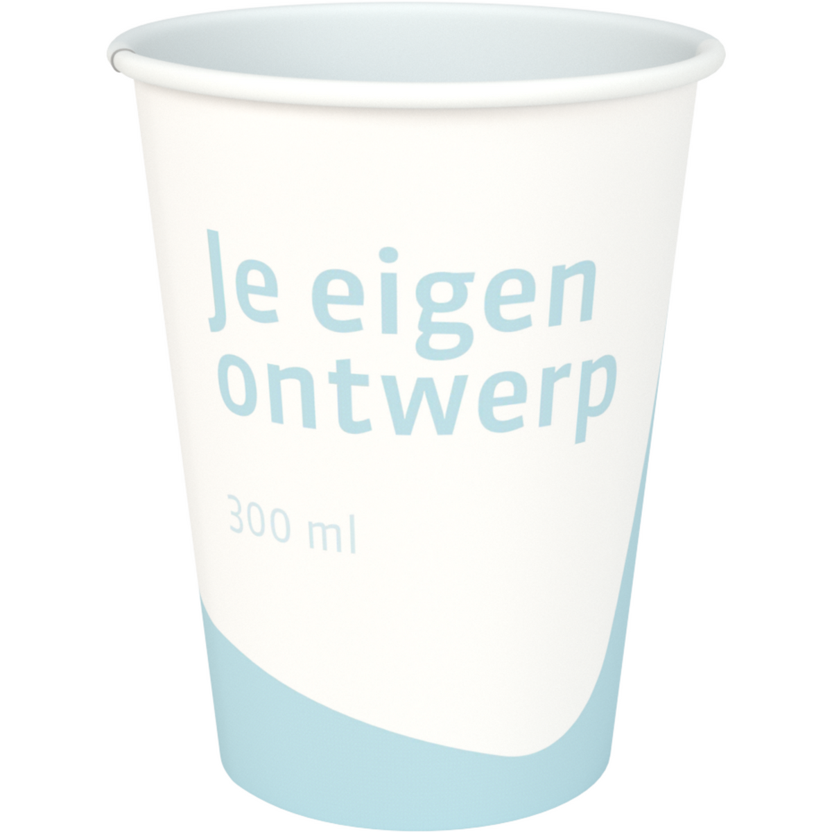 Klika - Latte -Macchiatobeker | Ihr eigenes Design Cardboard + PE | Einzelwände 300 ml | 12oz | 109 mm | 1000 Stücke