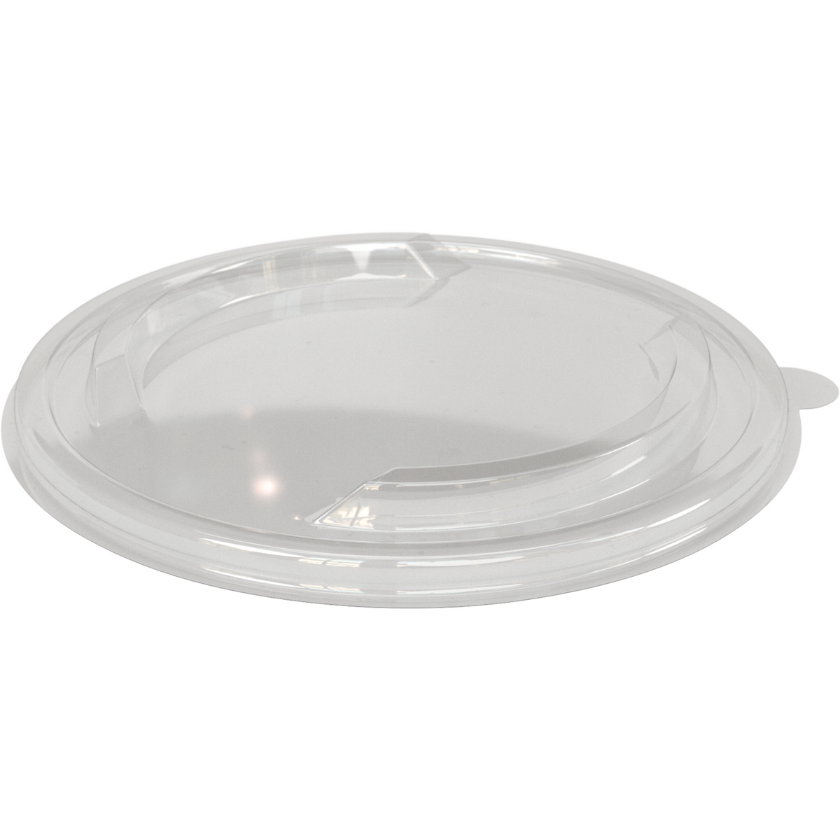 Klika - Deckel | Mahlzeitschale | Recyceltes Haustier | Runde | Ø149mm | Transparente 300 Stück