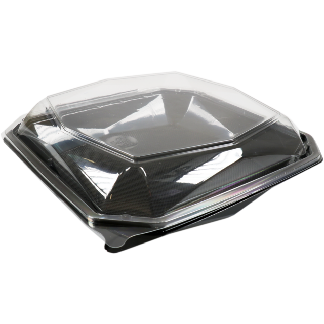 Klika - Bak | Haustier | 1580 ml | Ø225mm | Octaviewbox | 65 mm | Schwarz/transparente 100 Stück