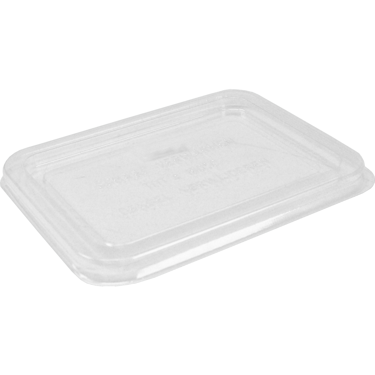 Klika - Deckel | Menubak | Recyceltes Haustier | Rechteckige 171x127x transparent | 500 Stücke
