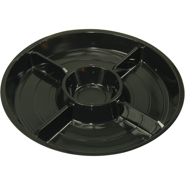 Klika - Skala | Fondue Scale 5-Box | Recyceltes Haustier | Runde | 25mm | ∅260mm | Schwarz | 50 Stück