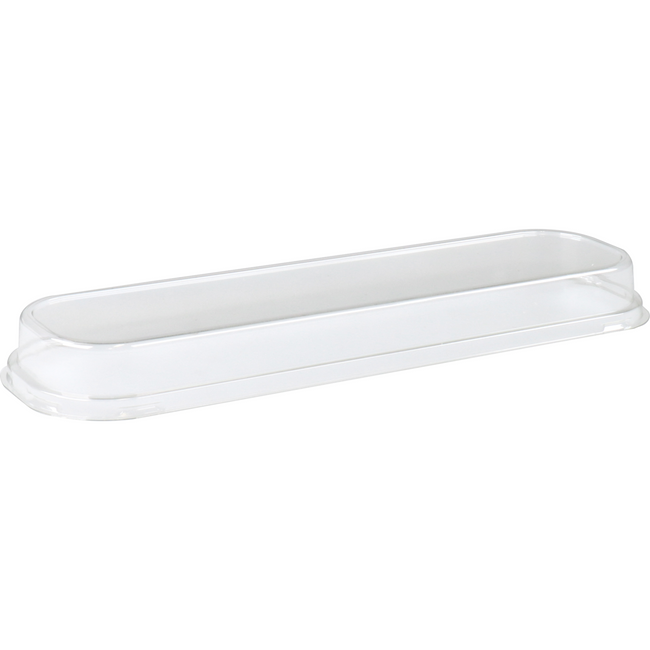 Klika - Deckel | Recyceltes Haustier | 255x54x23mm | Transparente 500 Stück
