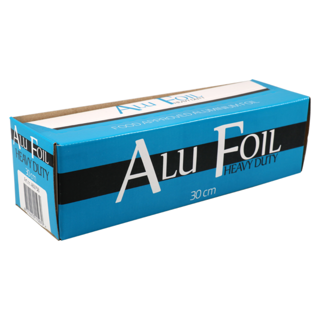 Klika - Folie | Aluminiumfolie auf Roll | Aluminium 30 cm | 125m | 14my | Silber | 1 Stücke