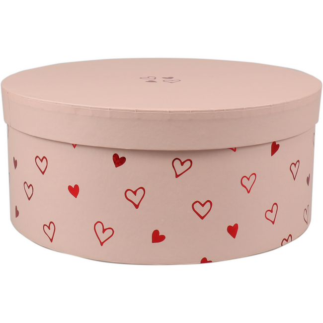 Klika - Geschenkbox | Liebesgeschichte | Karton | 10cm | Ø22.5cm | Pink | 1 Stücke