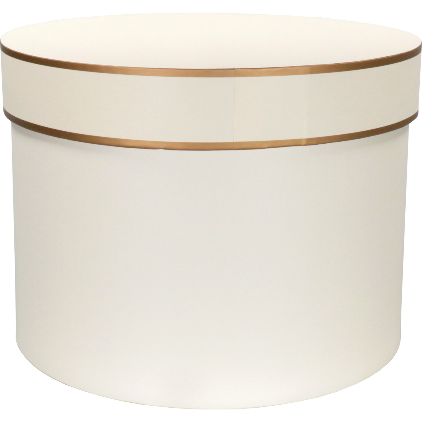 Klika - Geschenkbox | Welle | Karton | 20cm | Ø25cm | Weiß/Gold 1 Stücke
