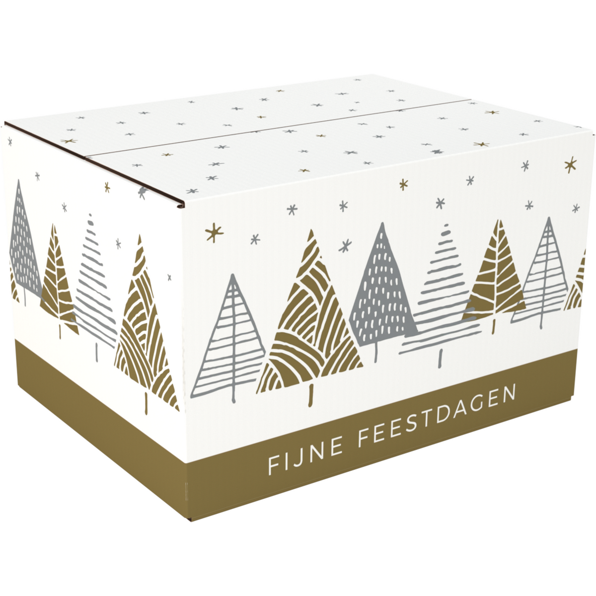 Klika - Weihnachtspaketbox | Unter dem S | Golfkarton | 450x350x230mm | Weihnachten | D | 10 Stücke