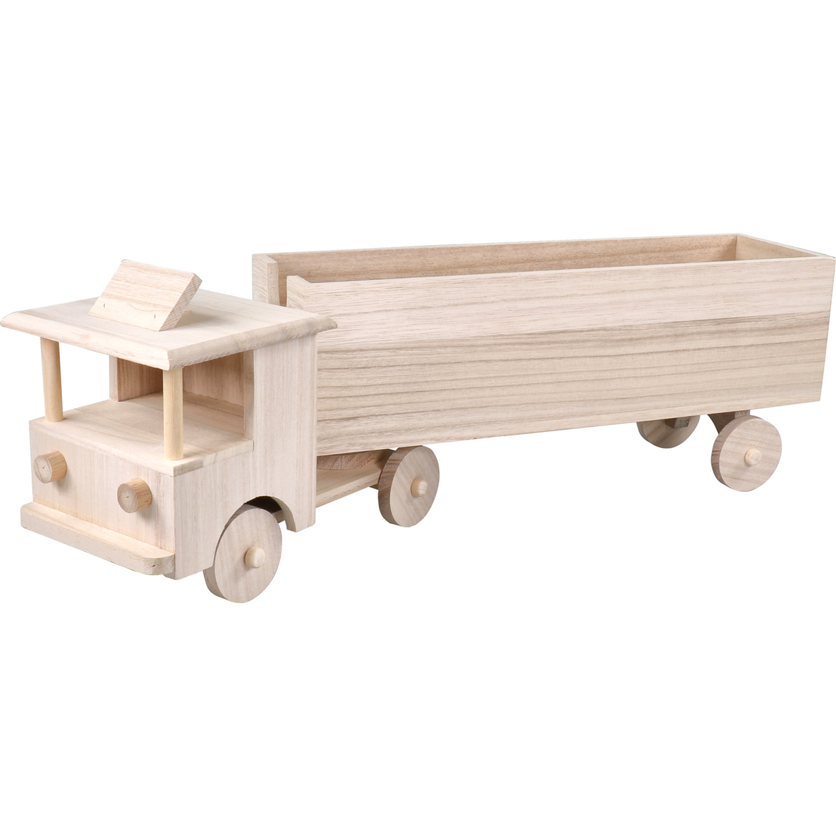Klika - Bierverpackung | LKW | Holz | 6 Flaschen | 51x12.5x15.5cm | Natürlich | 2 Stücke