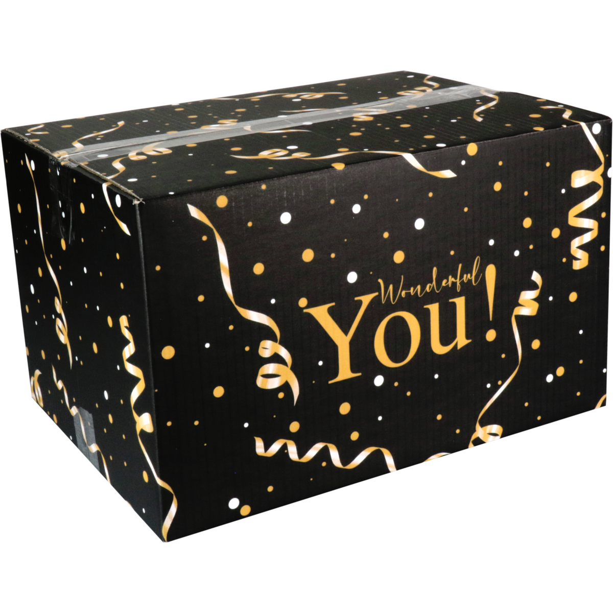 Klika - Geschenkdoos | Wonderful You | golfkarton | 390x290x235mm | zwart/goud | 15 stuks