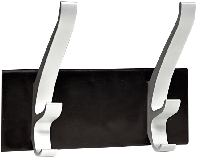 Kleiderregalwand Unilux Cypres 2 haken metallisch grau