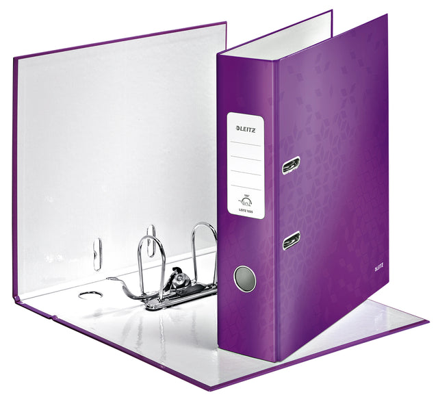 Ordner Leitz WOW 1005 180 ° 85 mm Karton A4 Lila