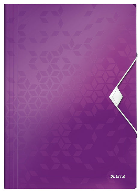 Elastomap Leitz Wow A4 3 Ventil PP Purple | 10 Stück