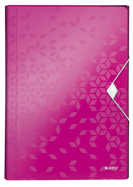 Sortierordner Leitz Wow 6 Tabs pp Pink | 5 Stücke