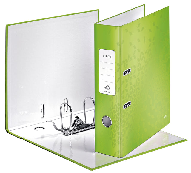 Ordner Leitz WOW 1005 180 ° 85 mm Karton A4 Grün