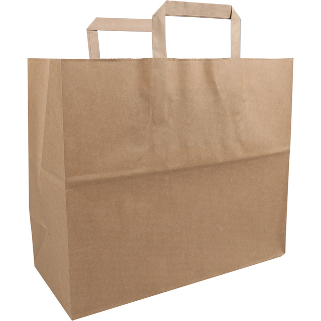 Biodore - Tas | Papier 32x 17x27cm | Tragetasche | Braun | 25 Stücke