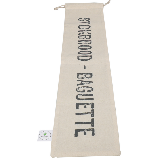 Biodore - Bag | Baguette Cotton | 15x65cm | Natürlich | 10 Stücke