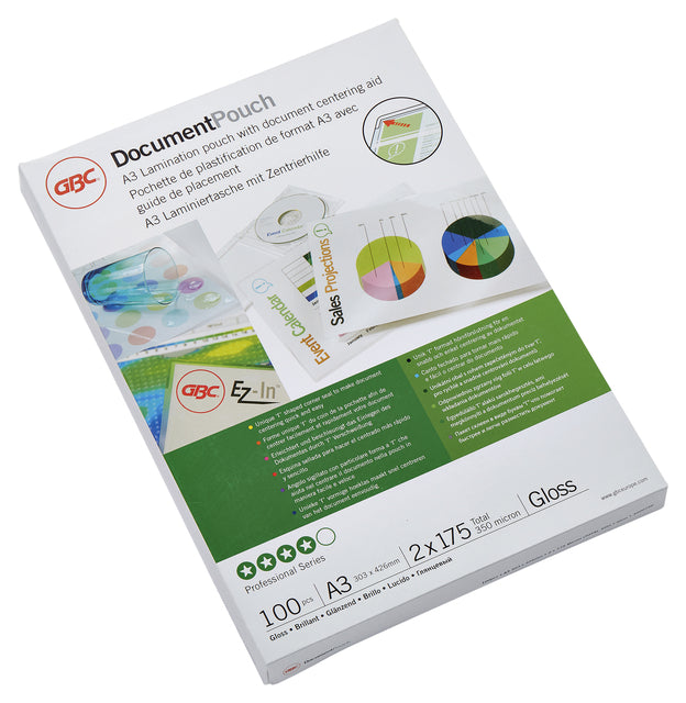 Laminingabdeckung GBC A3 2x175micron 100 -Pieces