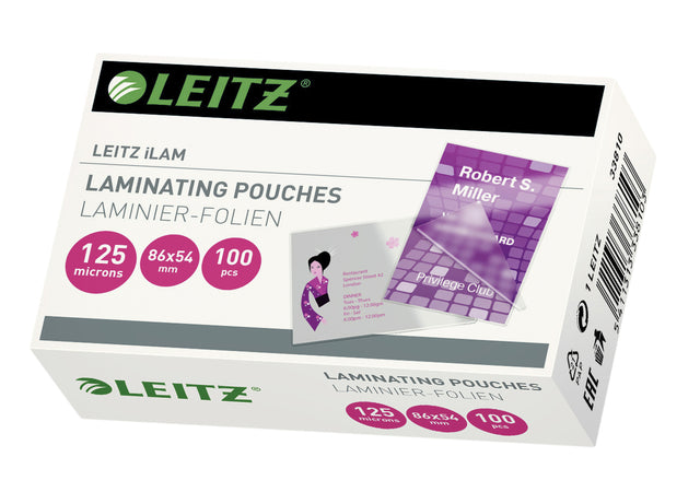 Lamining Cover Leitz 54x86mm 2x125micron Eva 100 -Pieces