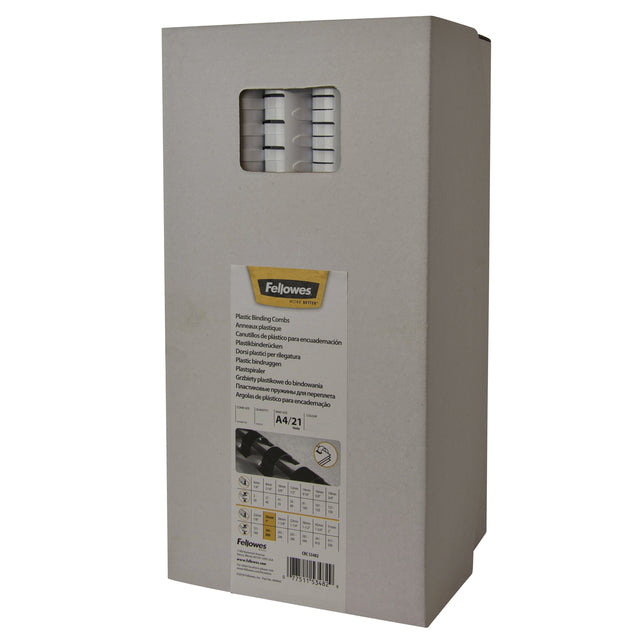 Bindrug Fellowes 12mm 21rings A4 Blue 100 -Pieces