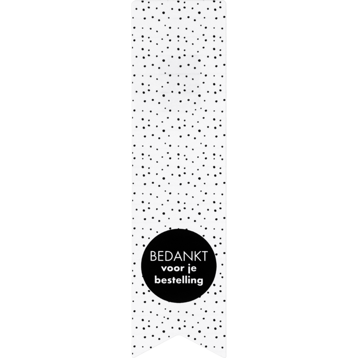Klika - Label | Geschenketikettpapier Vielen Dank für Ihre Bestellung 135x35mm | Rollen Sie bei 200 Teilen