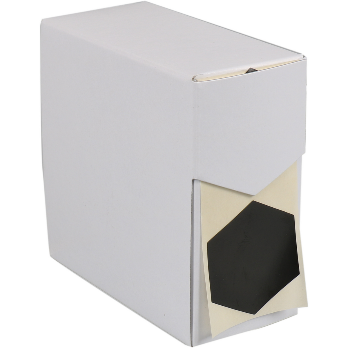 Klika - Label | Schließetikett PP | Permanent 43x50mm | Schwarz | Rollen Sie bei 250 Teilen