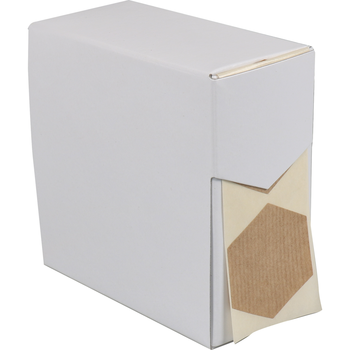 Klika - Label | Schließen von Etikettenpapier permanent 43x50mm | Bruin Kraft | Rollen Sie bei 250 Teilen